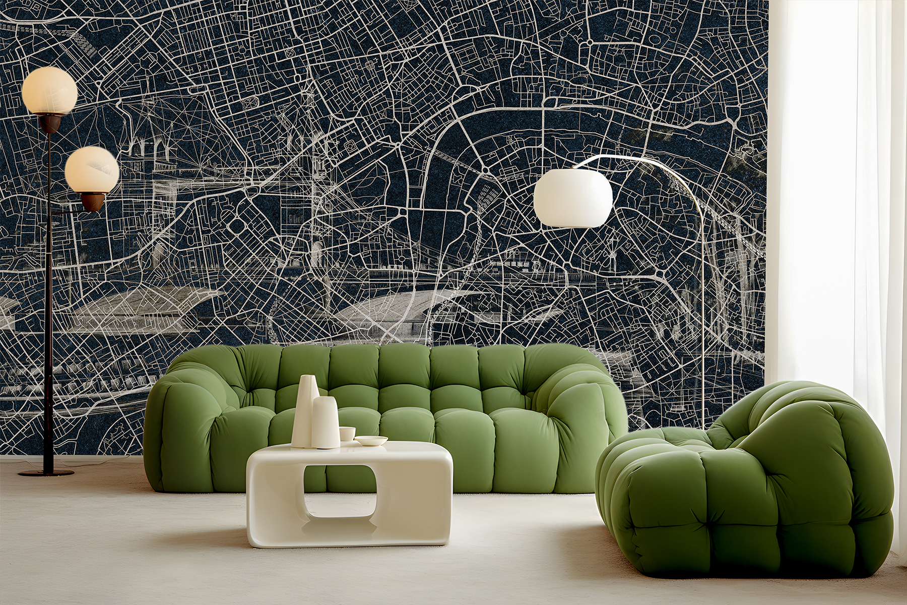 Map of a city Map of a city