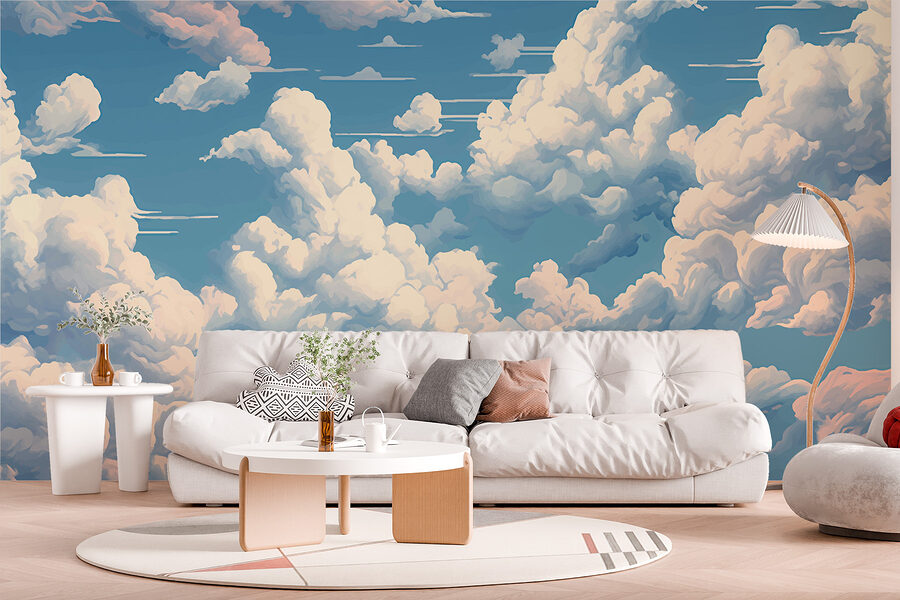 Cielo azul con nubes