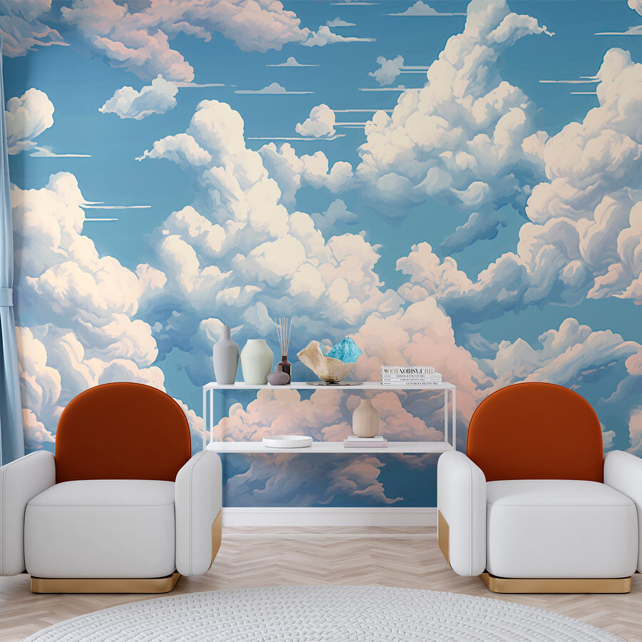 Cielo azul con nubes