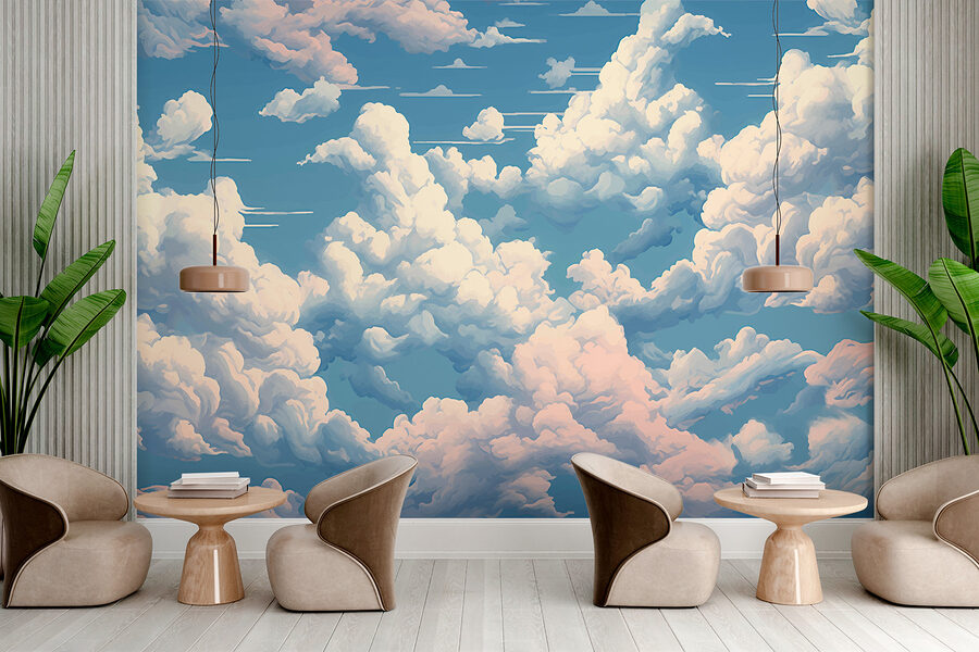 Cielo azul con nubes
