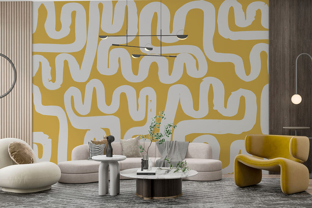 White and yellow maze White and yellow maze