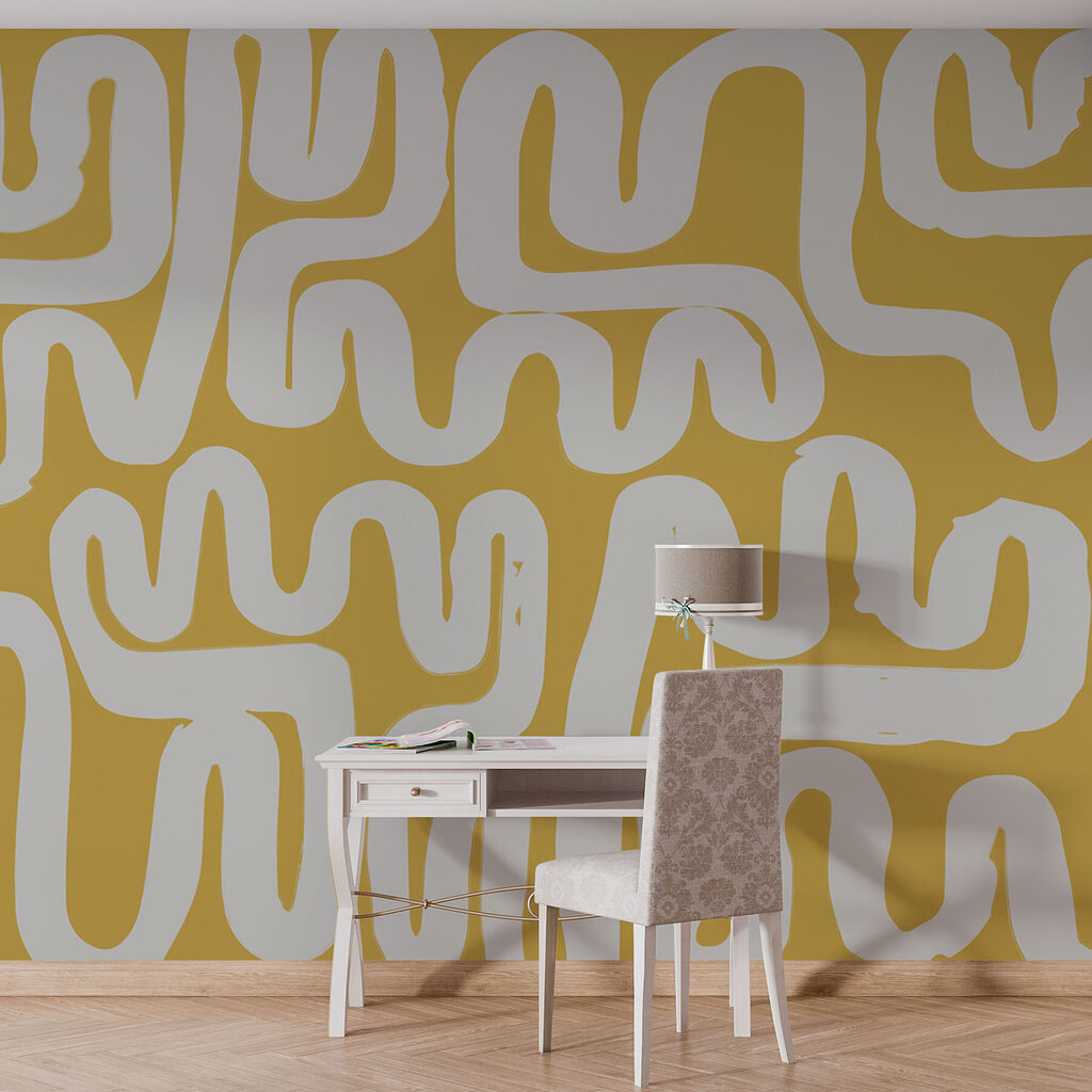 White and yellow maze White and yellow maze