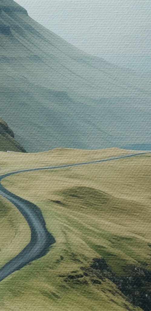Road going through a mountain Road going through a mountain