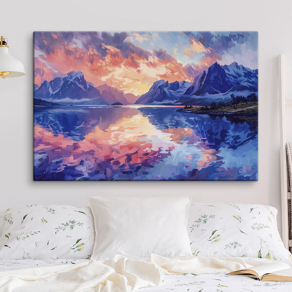 Cuadros Pintura de montañas y agua (SKU: s40305) Cuadros Cuadros Pintura de montañas y agua (SKU: s40305)