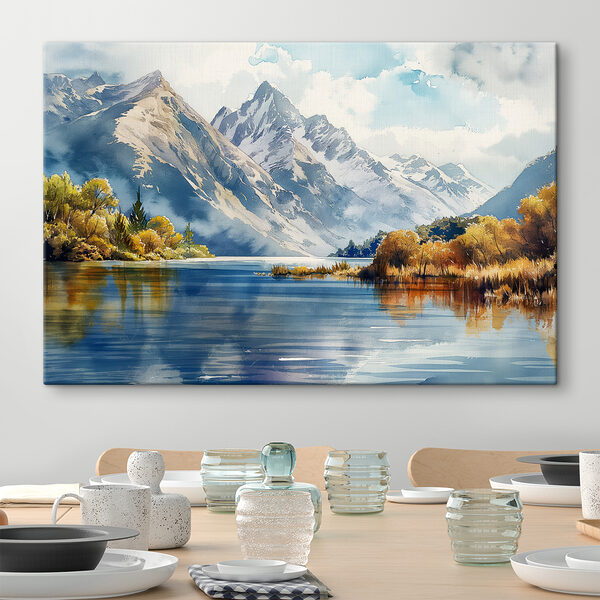 Cuadros Agua con las montañas al fondo (SKU: s40309) Cuadros Cuadros Agua con las montañas al fondo (SKU: s40309)