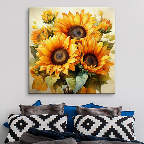 Cuadros Ramo de girasoles amarillos (SKU: s40710) Cuadros Cuadros Ramo de girasoles amarillos (SKU: s40710)