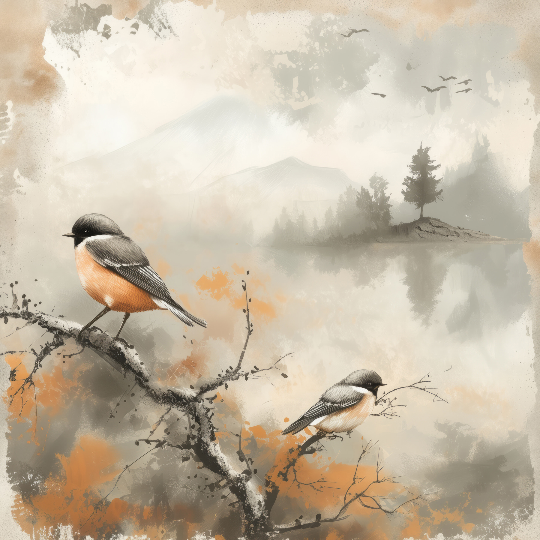 Bird on a branch Bird on a branch