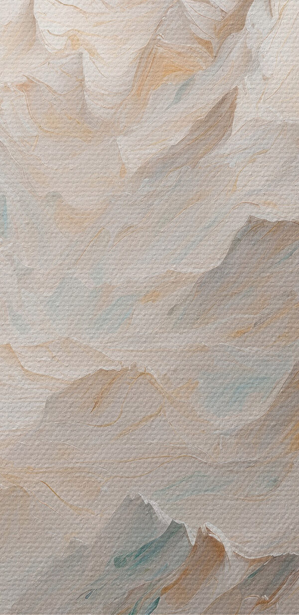 Mountain range with many peaks