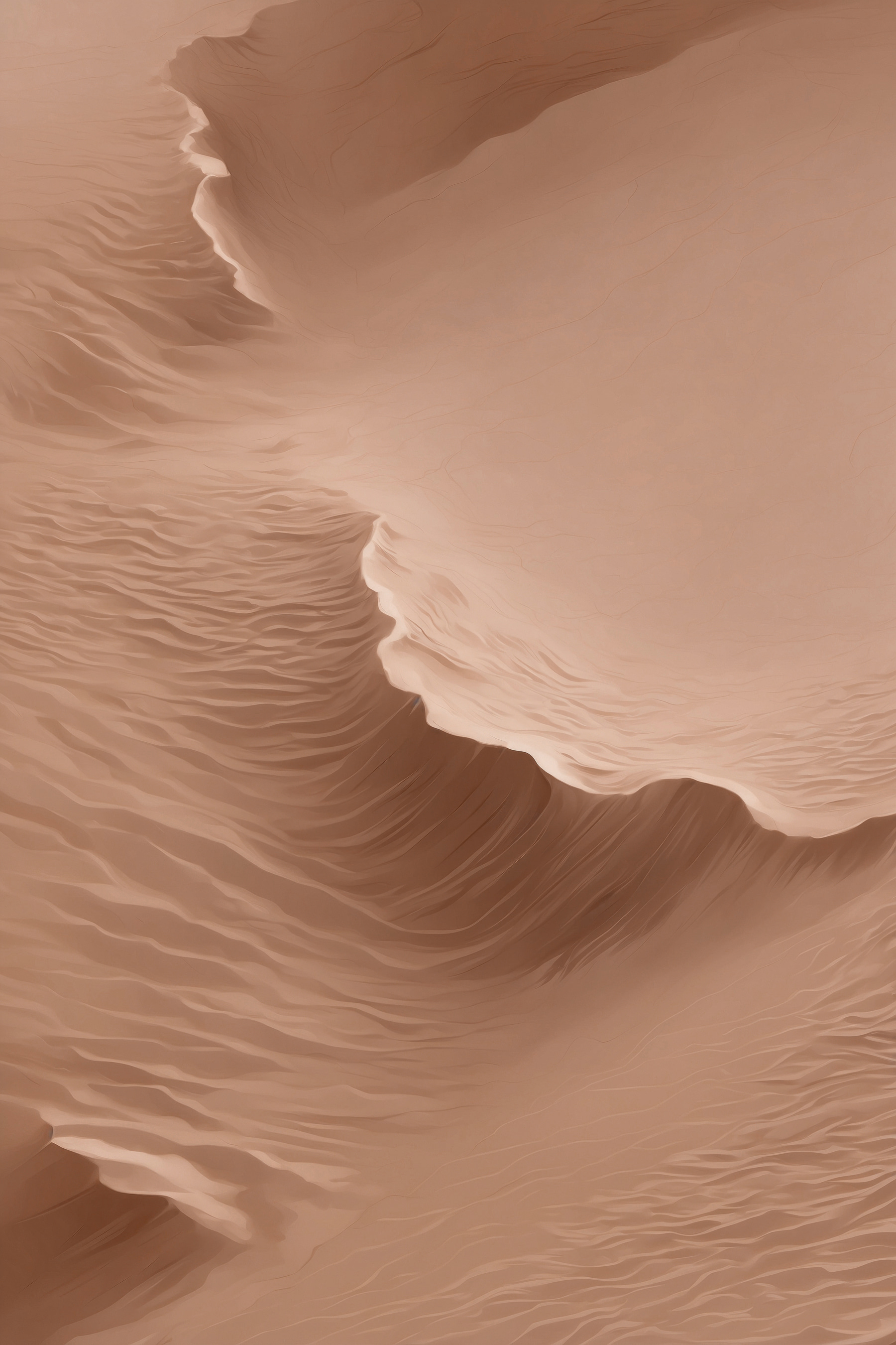 Sand dune with waves