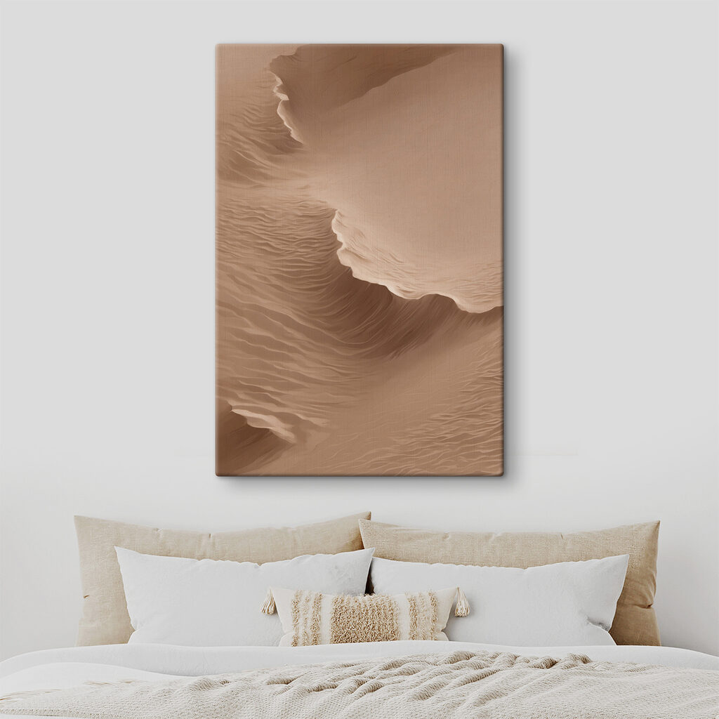Sand dune with waves