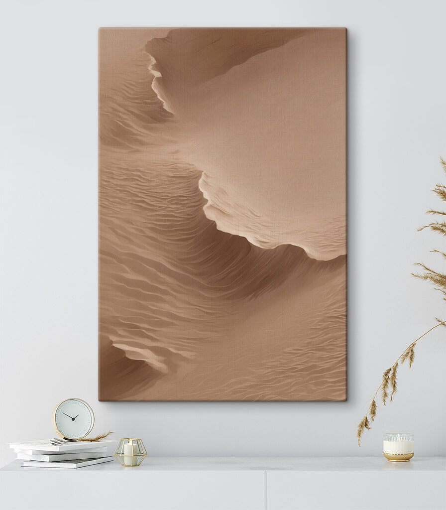 Sand dune with waves