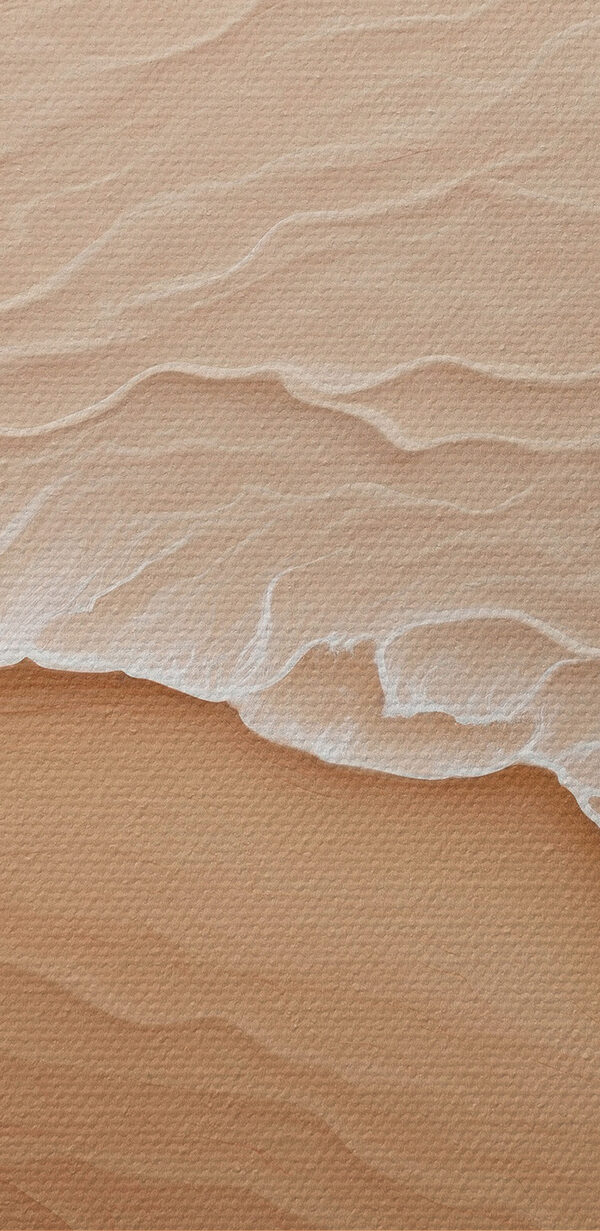 Sand beach with waves