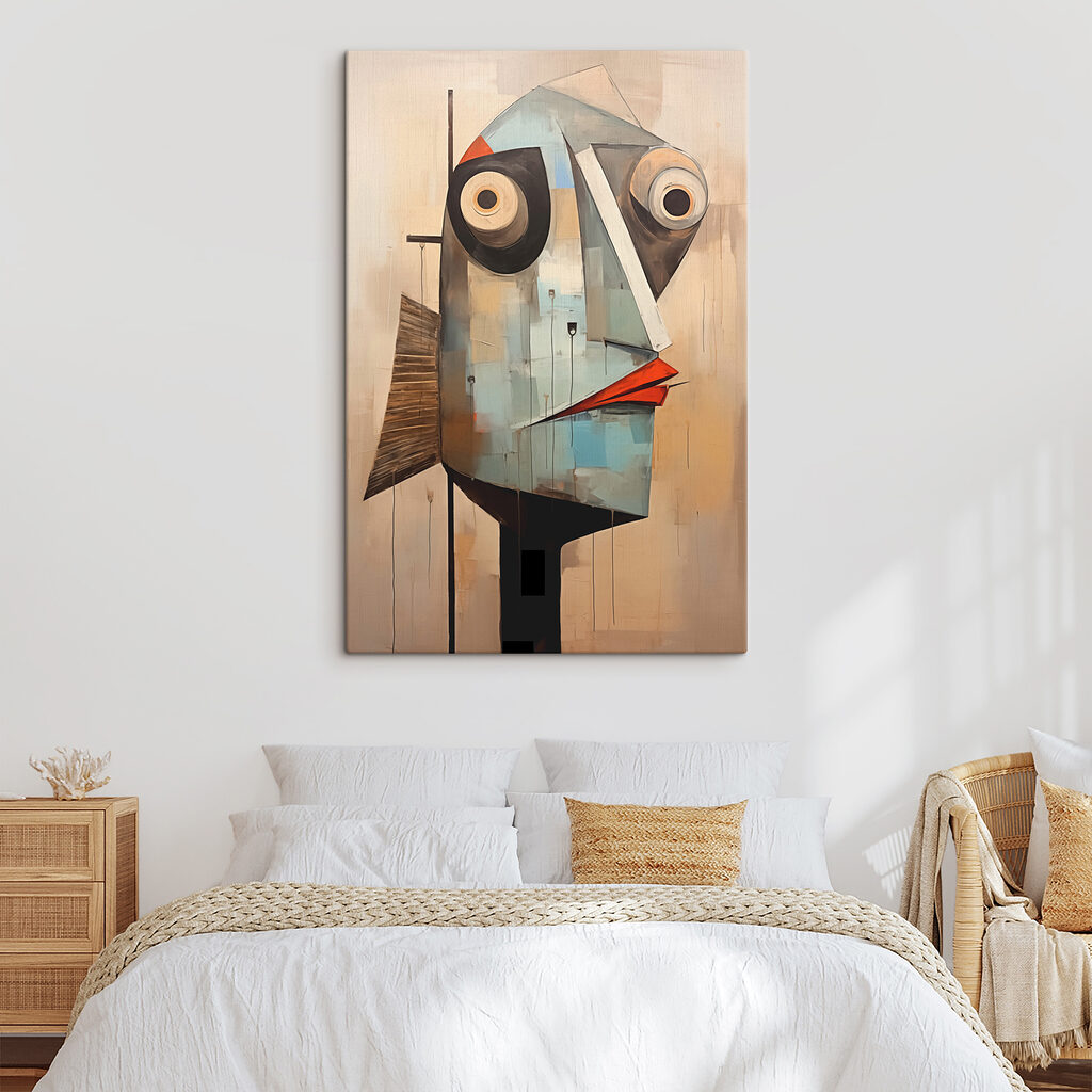 Painting of a face