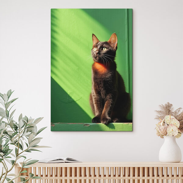 Cuadros Gato sentado en una silla