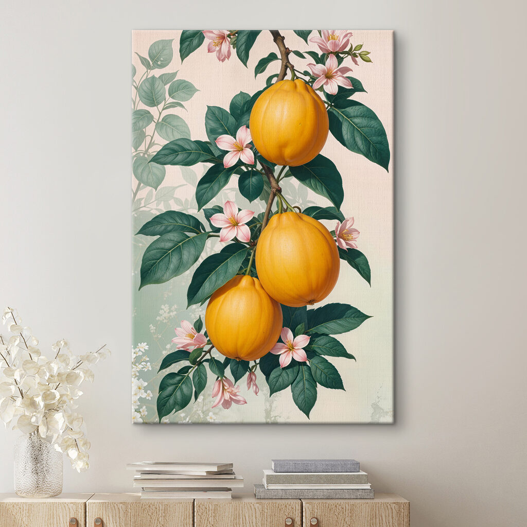 Group of fruit on a plant Group of fruit on a plant
