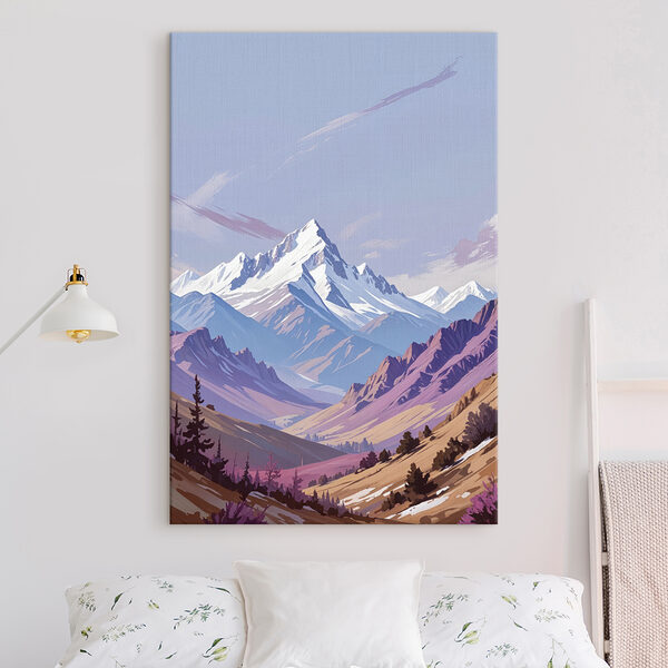 Mountain range with trees and mountains in the background Mountain range with trees and mountains in the background