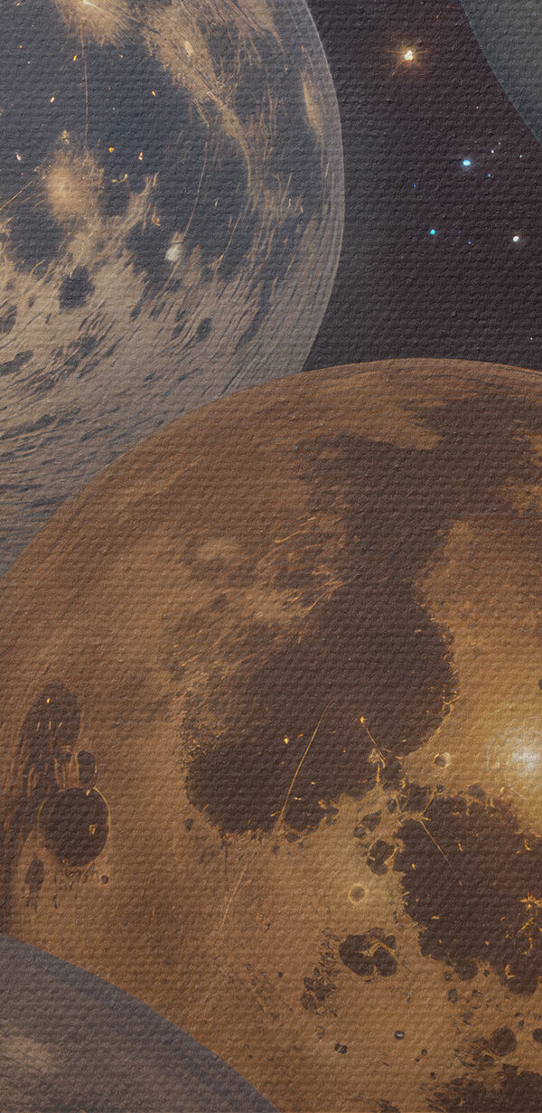 Group of planets in space Group of planets in space