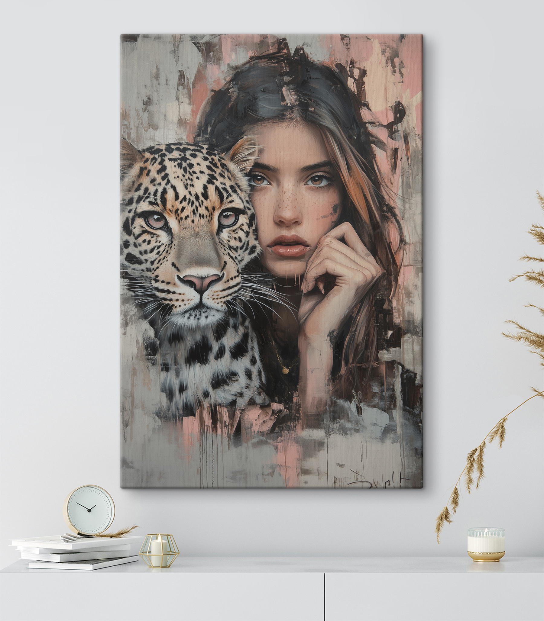 Woman with a leopard Woman with a leopard