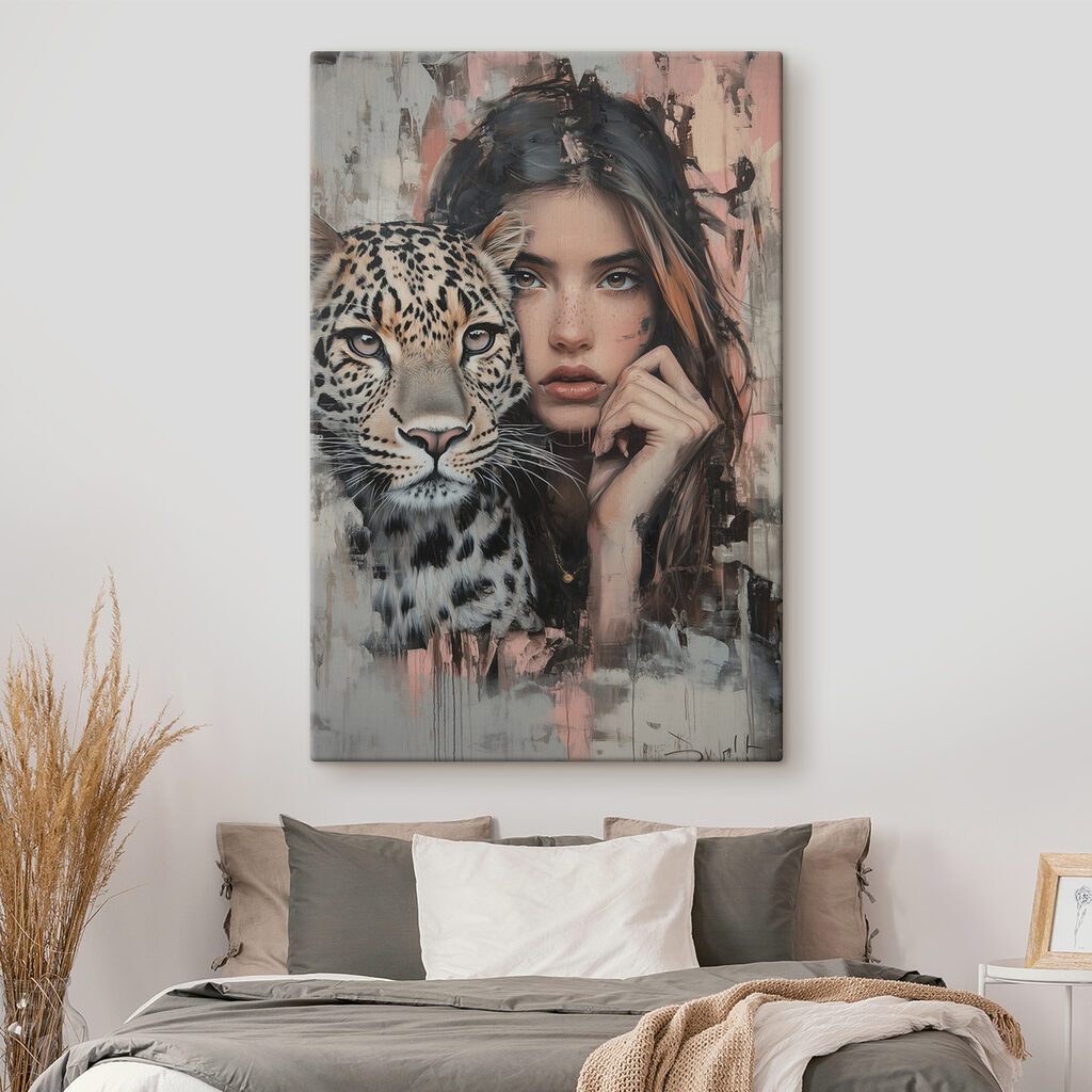 Woman with a leopard Woman with a leopard