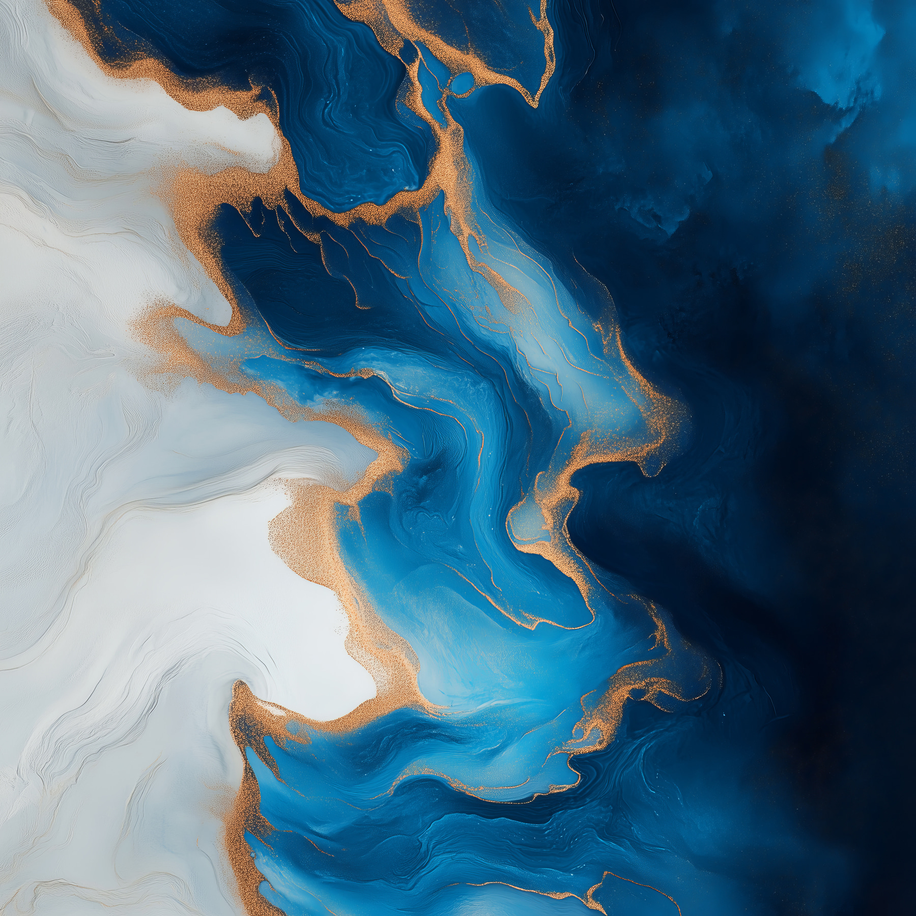 Azure currents in an abstract dance