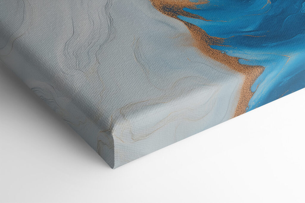 Azure currents in an abstract dance