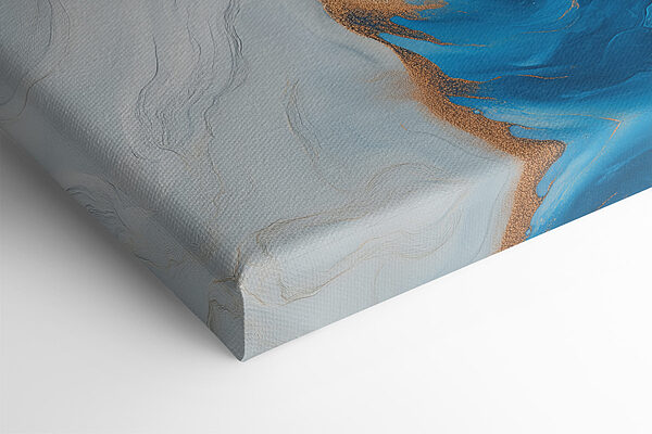 Azure currents in an abstract dance