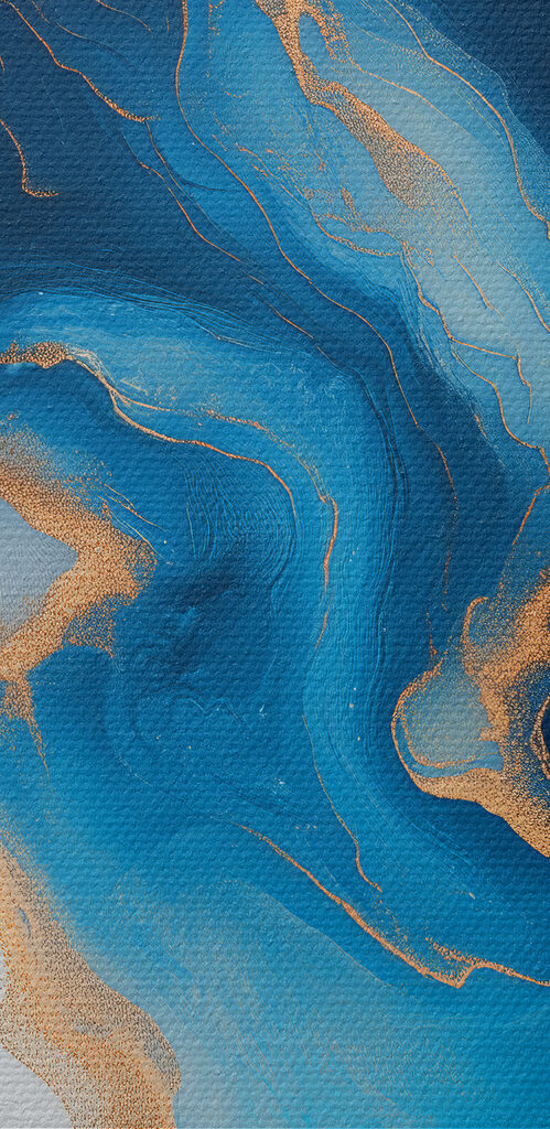 Azure currents in an abstract dance