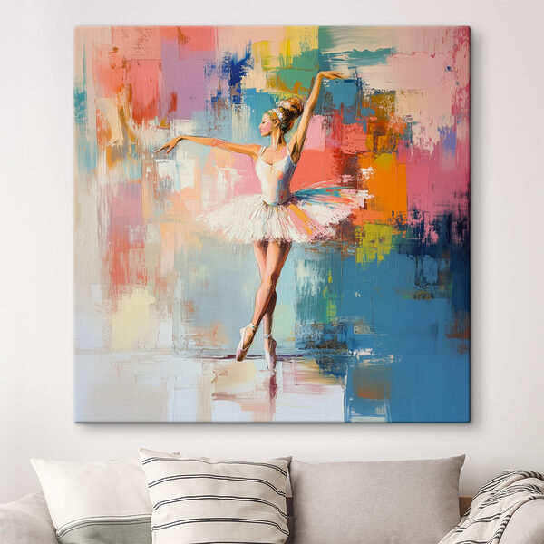 Cuadros Una mujer bailando con un tutú (SKU: s40826) Cuadros Cuadros Una mujer bailando con un tutú (SKU: s40826)