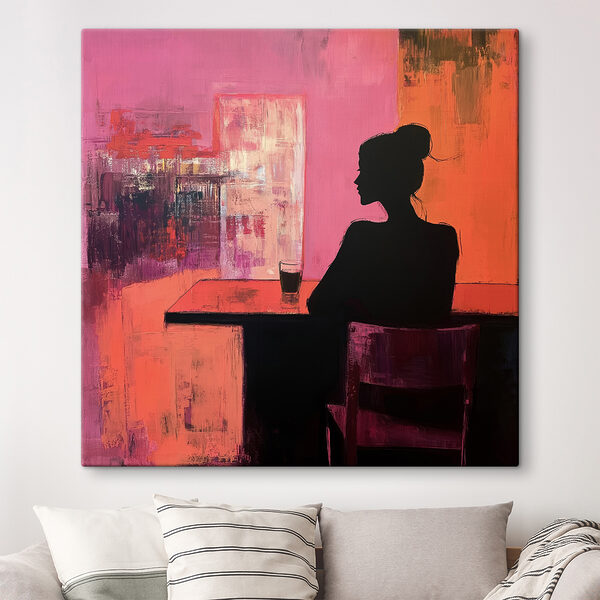 Cuadros Cuadro de una mujer sentada a una mesa (SKU: s40829) Cuadros Cuadros Cuadro de una mujer sentada a una mesa (SKU: s40829)