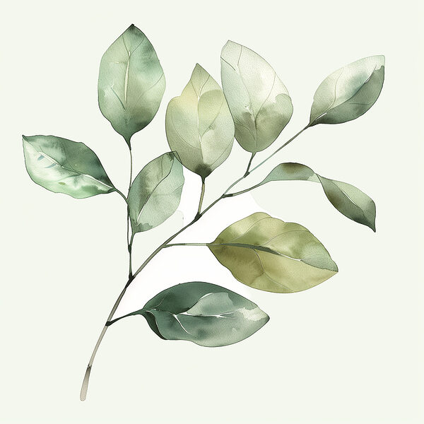 Green leafy plant with a white background Green leafy plant with a white background