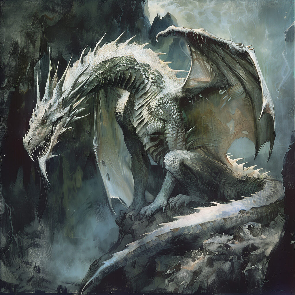 Dragon sitting on a rock Dragon sitting on a rock