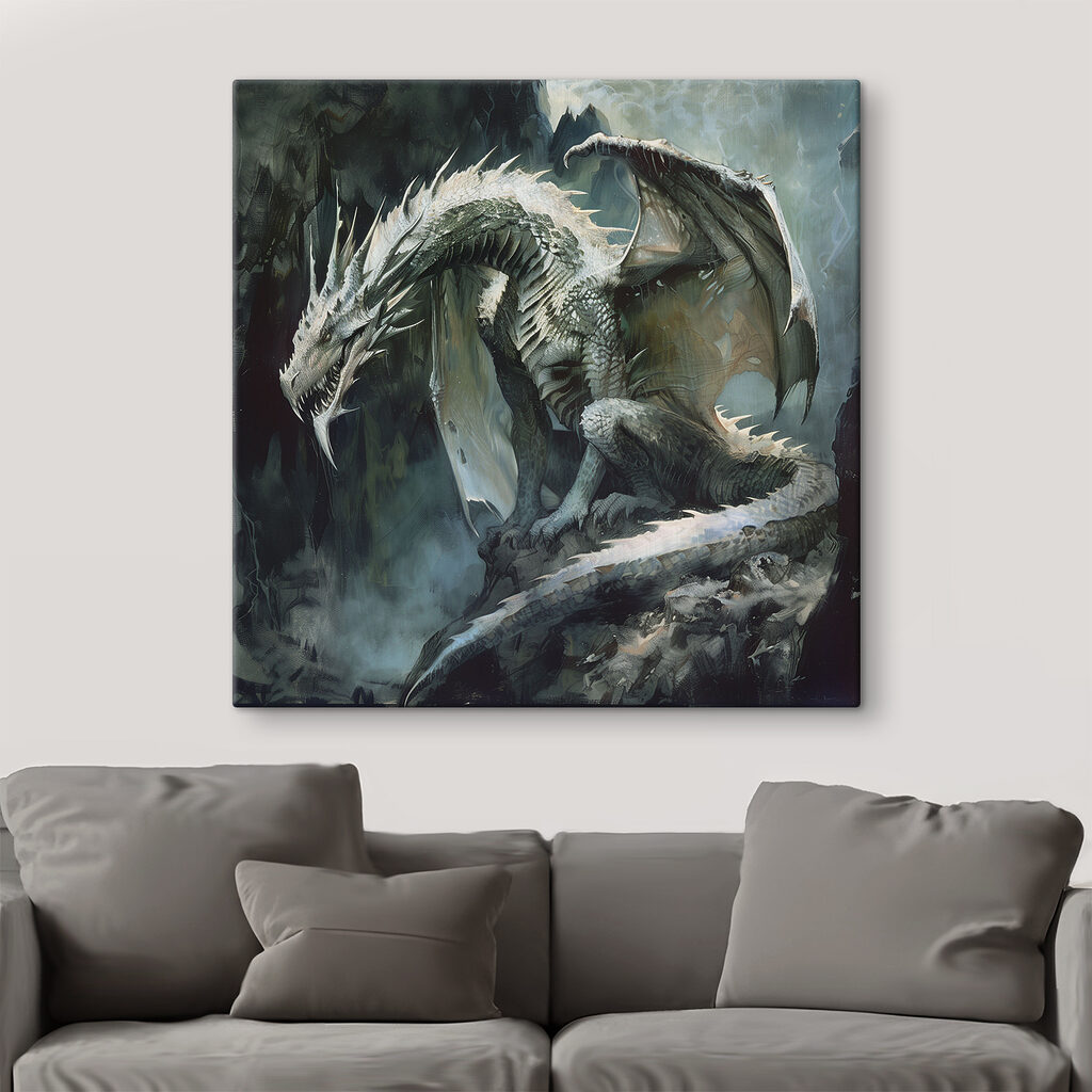 Dragon sitting on a rock Dragon sitting on a rock