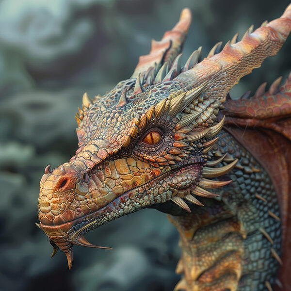 Dragon with sharp spikes Dragon with sharp spikes