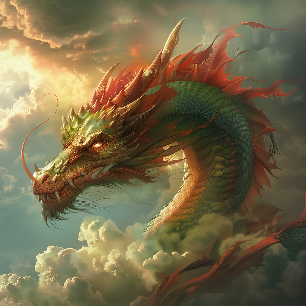 Dragon in the clouds Dragon in the clouds