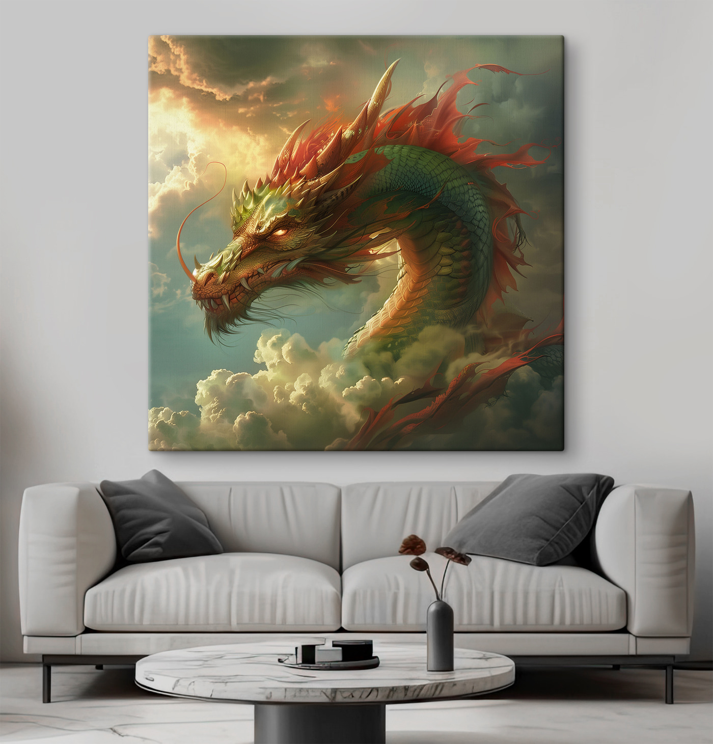 Dragon in the clouds Dragon in the clouds