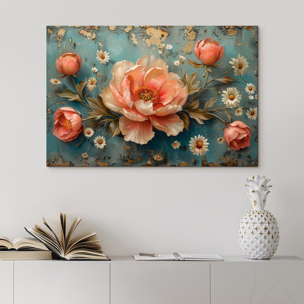 Painting of a flower Painting of a flower