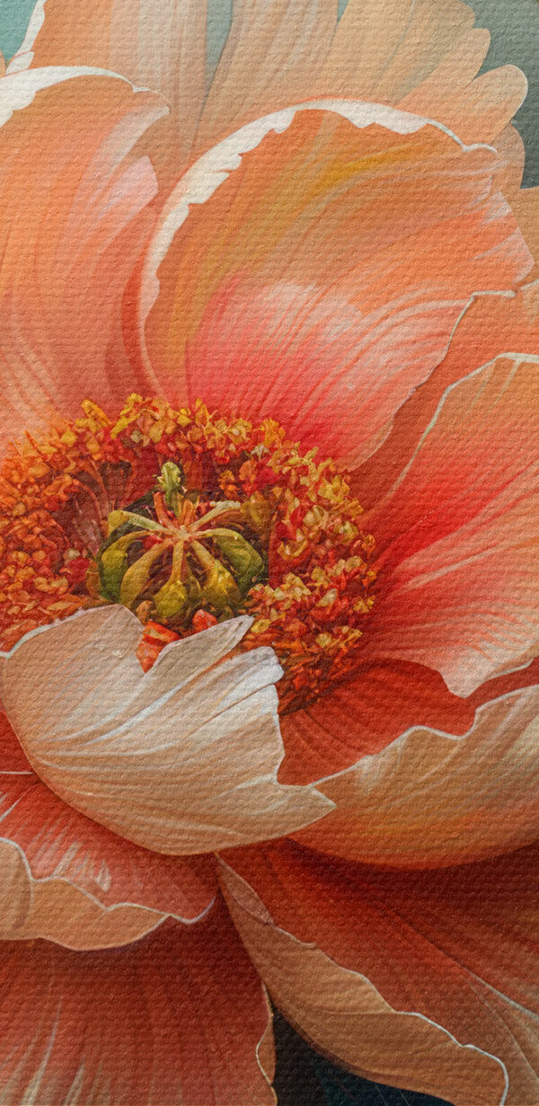 Painting of a flower Painting of a flower