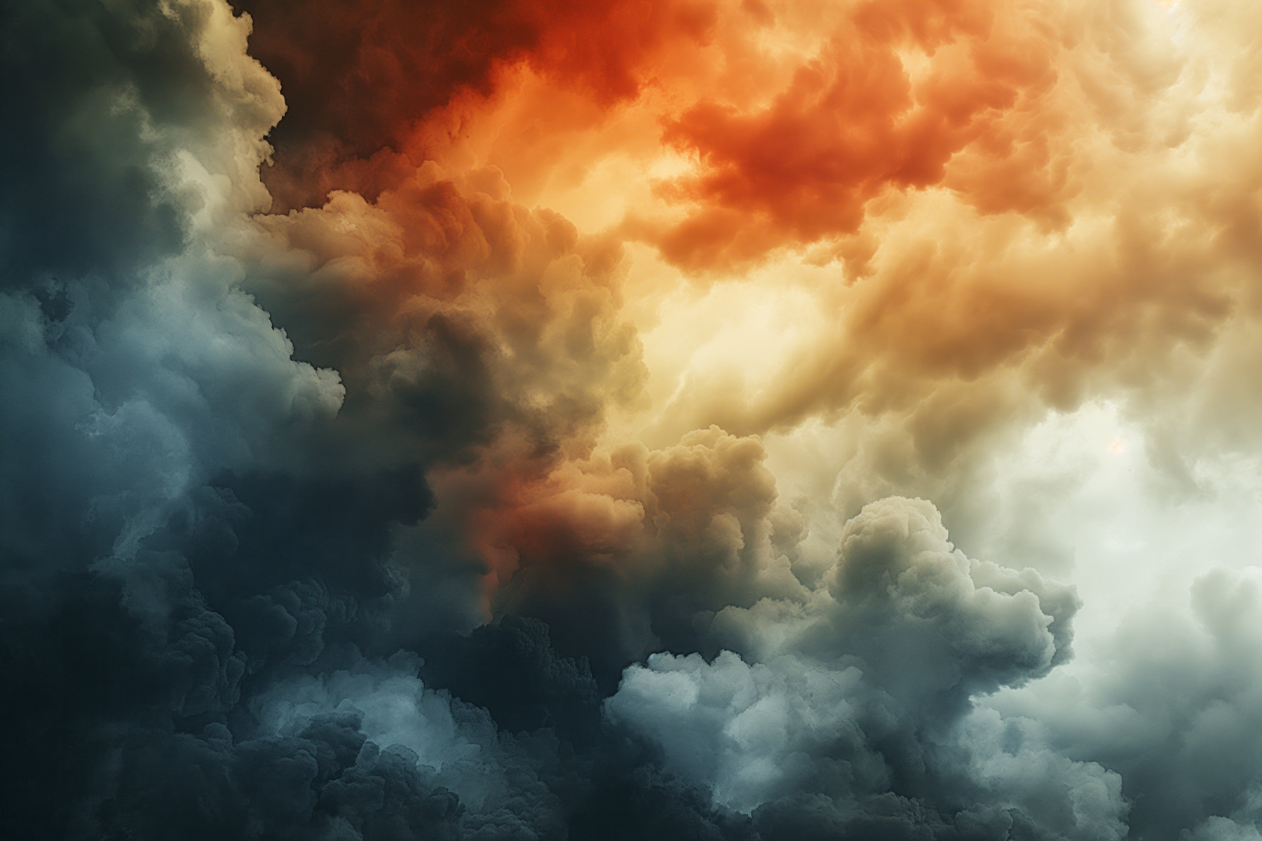 Colorful clouds in the sky Colorful clouds in the sky