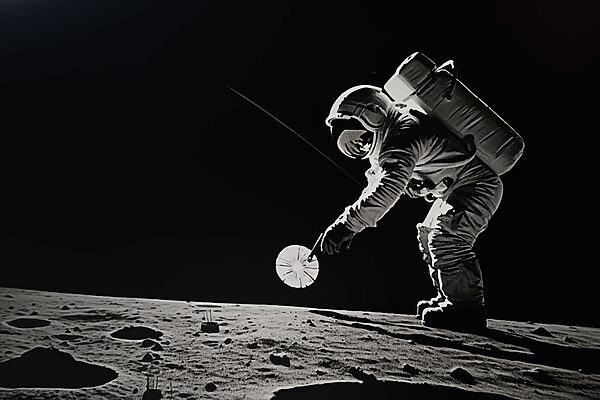 Astronaut on the moon Astronaut on the moon