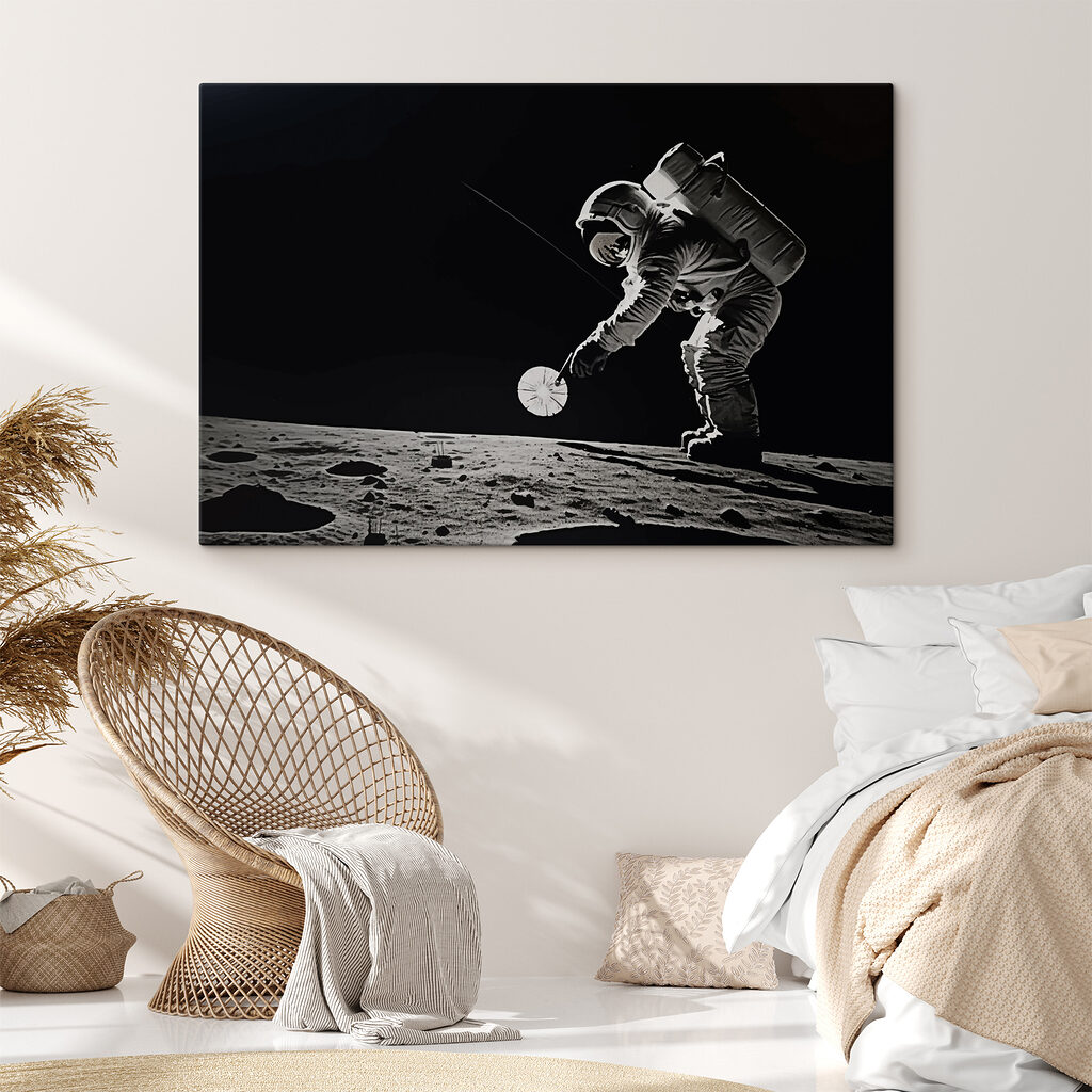 Astronaut on the moon Astronaut on the moon