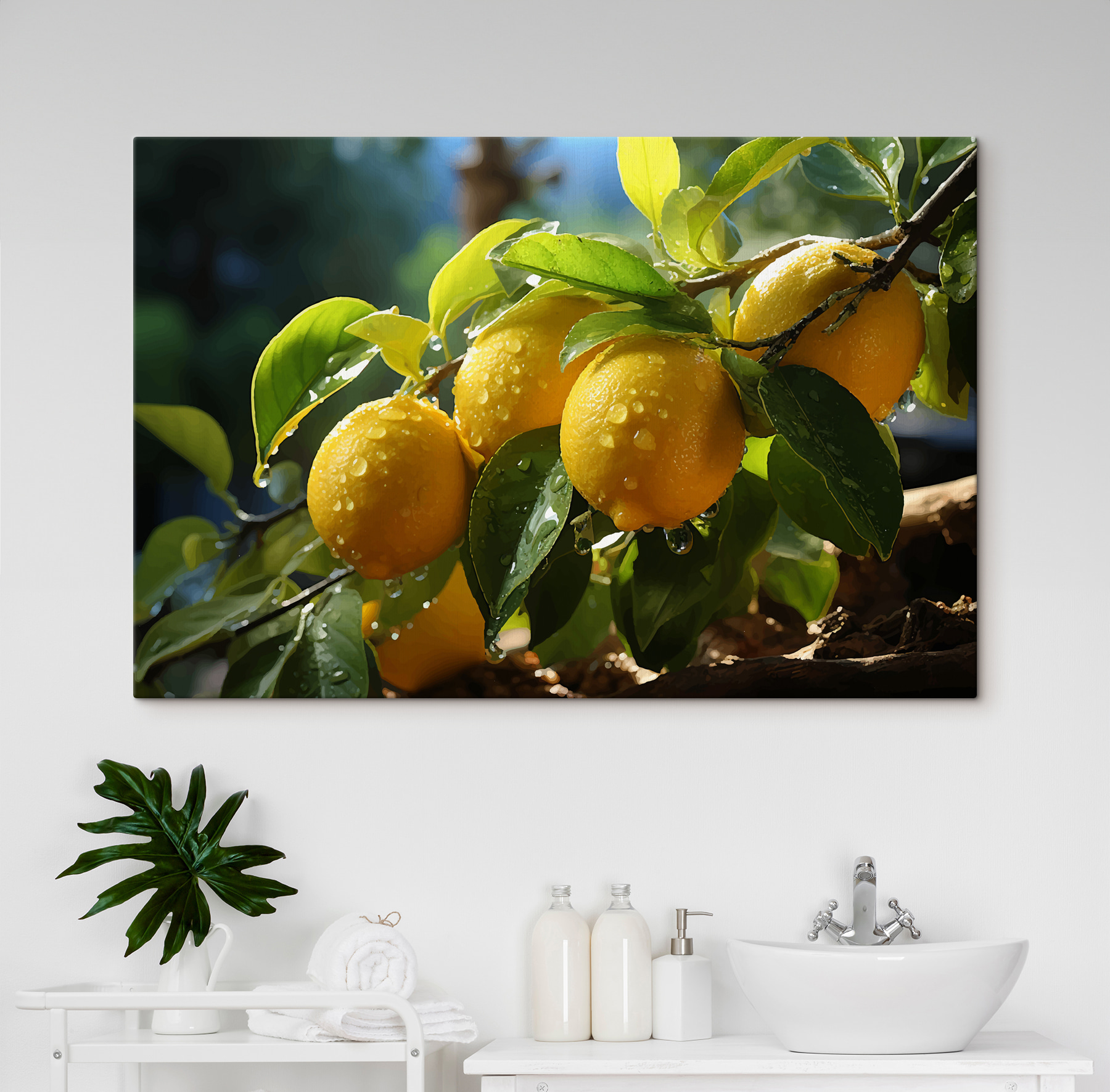 Group of lemons on a tree Group of lemons on a tree