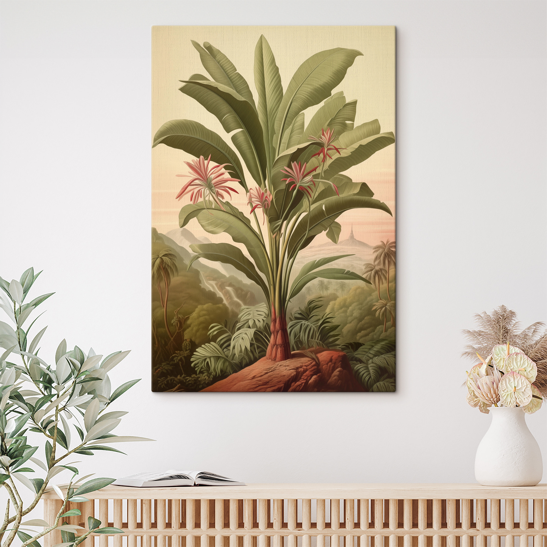 Large plant with flowers and leaves Large plant with flowers and leaves