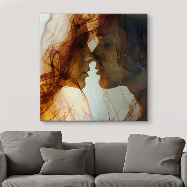 Cuadros Un hombre y una mujer con humo (SKU: s40894) Cuadros Cuadros Un hombre y una mujer con humo (SKU: s40894)