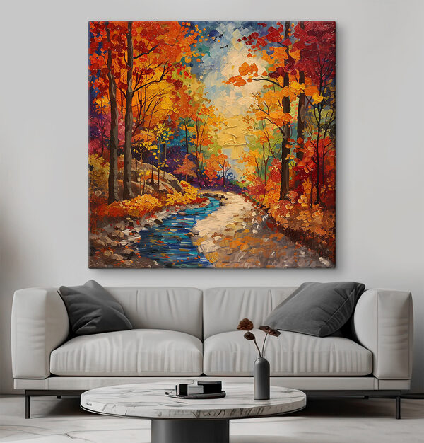 Cuadros Cuadro de un río que atraviesa un bosque (SKU: s40901) Cuadros Cuadros Cuadro de un río que atraviesa un bosque (SKU: s40901)
