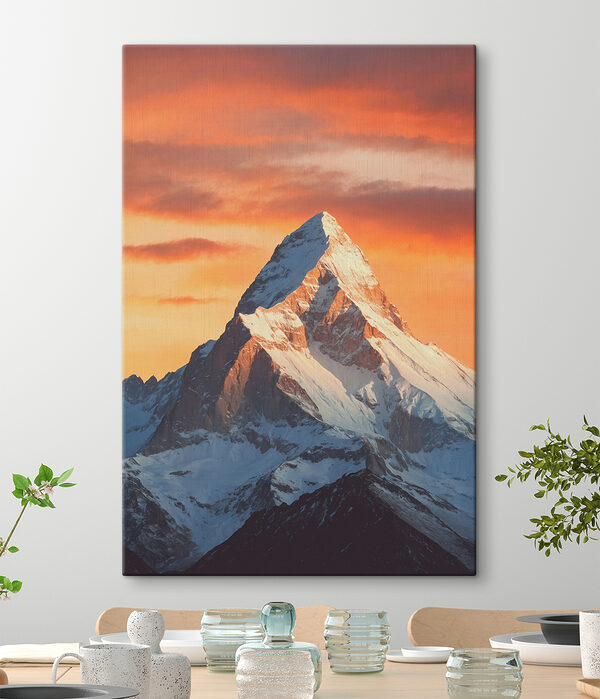 Mountain with snow on top Mountain with snow on top