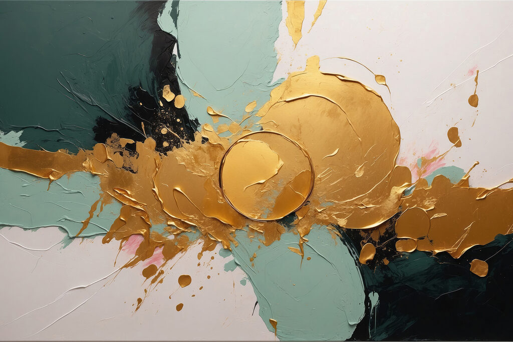 Gleaming chaos in vibrant strokes Gleaming chaos in vibrant strokes