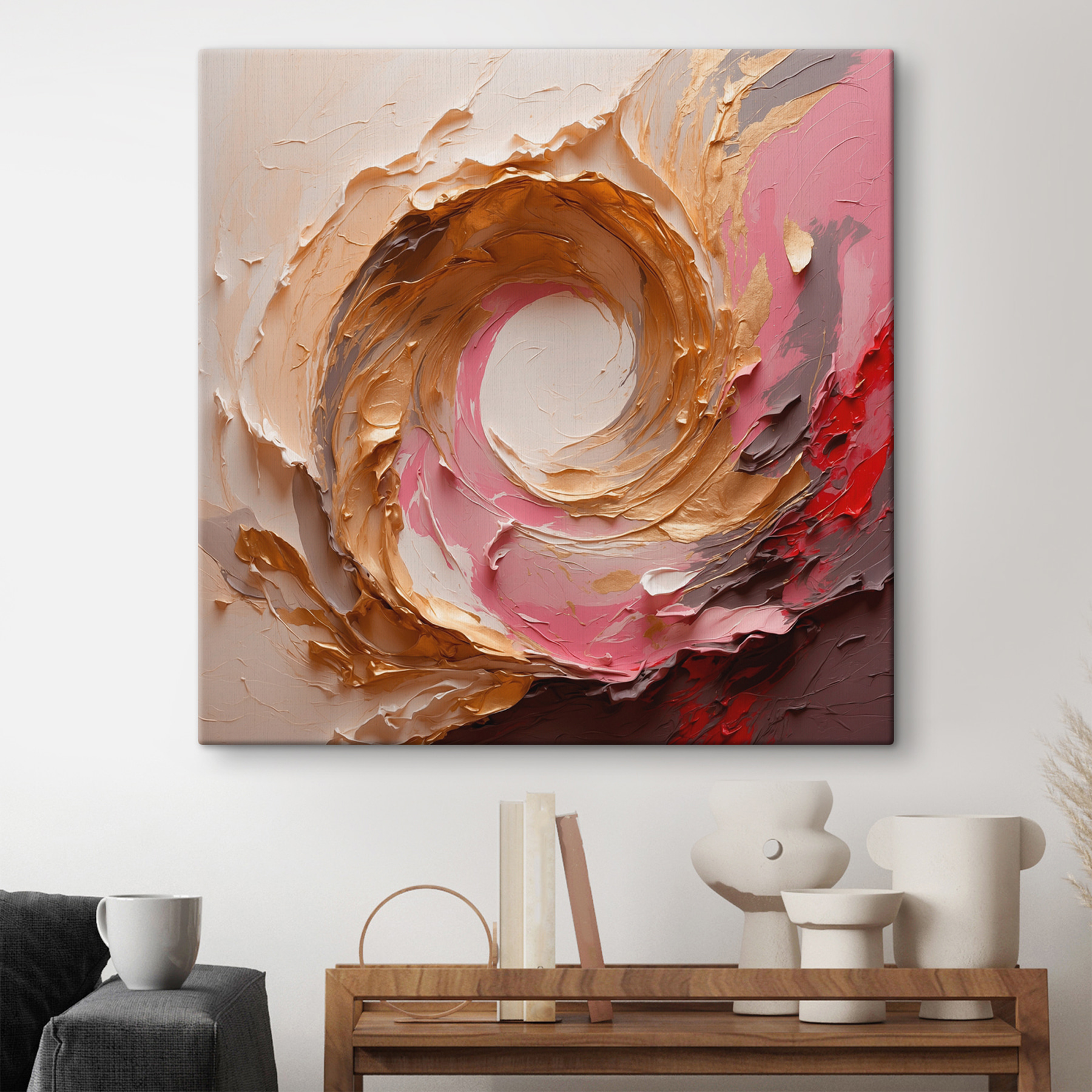 Swirl of paint on a wall Swirl of paint on a wall