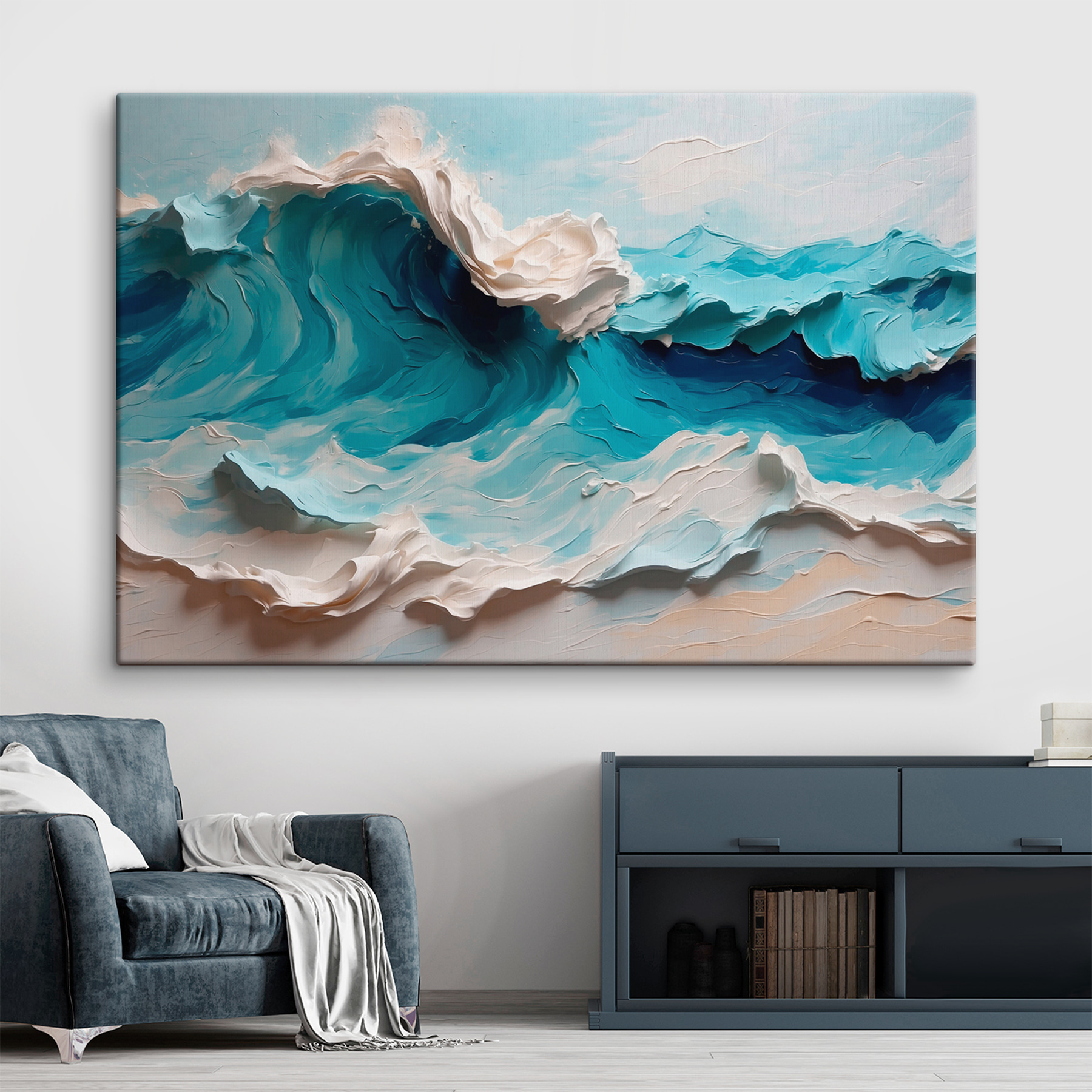 Painting of a wave Painting of a wave