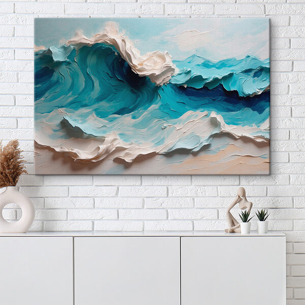Painting of a wave Painting of a wave