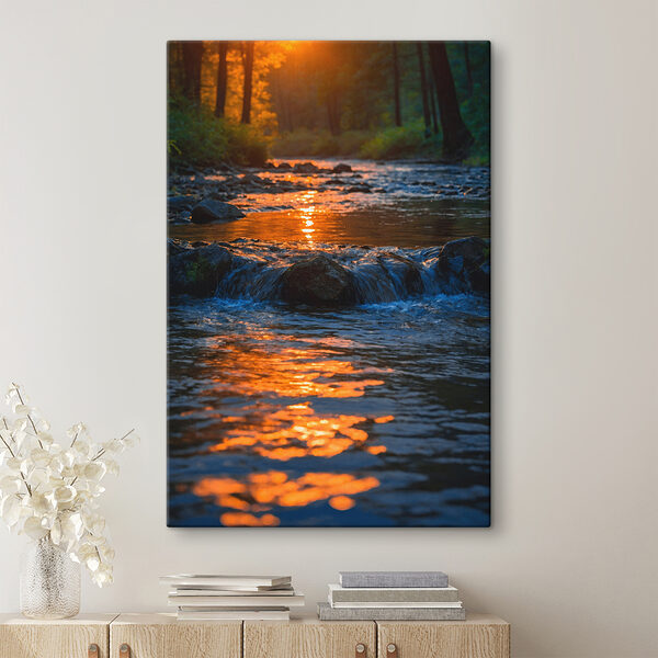 River with rocks and trees in the background